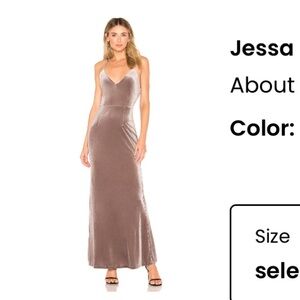 REVOLVE Jess’s Maxi Dress SMALL Gray